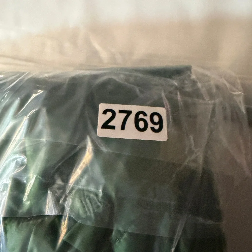 Columbia Puffer Jacket Men's Large Green Omni-Heat Insulated Full Zip 1626061